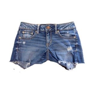 American Eagle denim cut off shorts